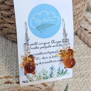 Handmade Glass Turkey Earrings